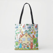 Familie Tote Bag (Voorkant)