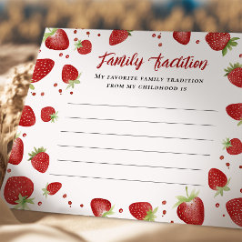Familie Traditie Baby Shower Kaart Berry Sweet