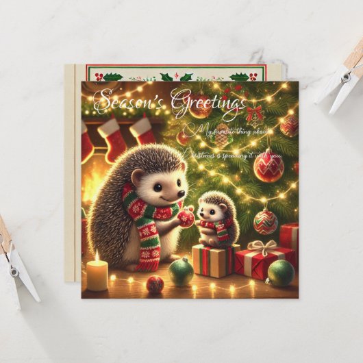 Familie Traditie Kaart (Voorkant / Achterkant in situ)