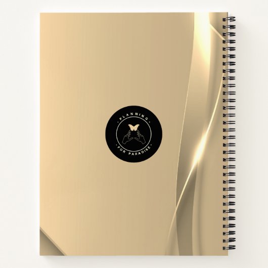 Familie Tradities en Recept Journal | Gouden gloed Notitieboek (Achterkant)