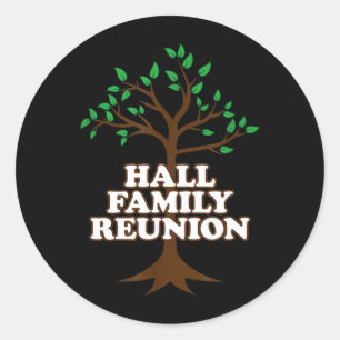 Familie Tree Hall Familiebijeenkomst Ronde Sticker