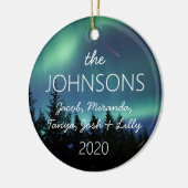 familie tree memory northern lights 2020 keramisch ornament (Links)