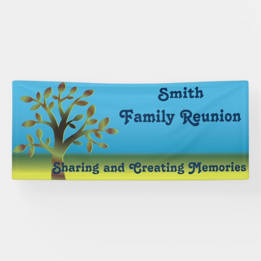 Familie Tree Reünie Spandoek (Horizontaal)
