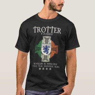 Familie Trotter arm Ierland Iers Keltisch kruis T-shirt