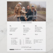 Familie Trouwfotograaf Fotografie prijslijst Flyer (Voorkant)