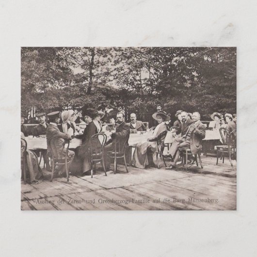 Familie tsaar van Rusland en koninklijke Briefkaar Briefkaart (Voorkant)