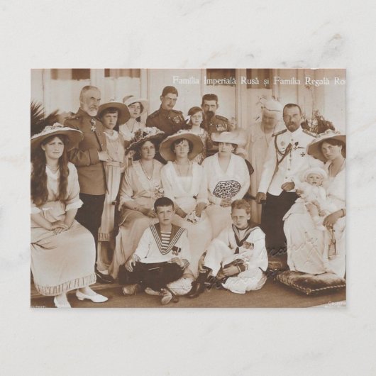 Familie tsaar van Rusland & royals Roemenië Briefk Briefkaart (Voorkant)