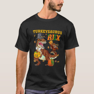 Familie Turkije Saurus Rex Grappige Dinosaurus T R T-shirt