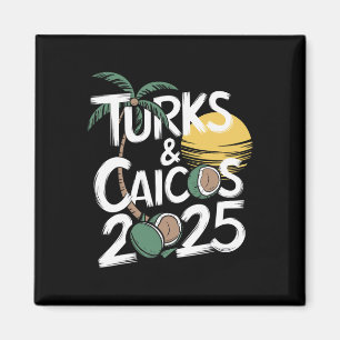 Familie Turks Caicos 2025 Trip Vrienden Groep Vaca Magneet