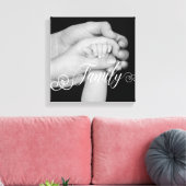 Familie typografie foto overlay canvas afdruk (Insitu (Woonkamer))