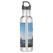 Familie uit Fietsen personaliseren met naam Waterfles (Achterkant)