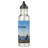 Familie uit Fietsen personaliseren met naam Waterfles (Rechts)