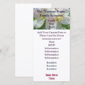 Familie Uitnodiging Kaarten Gebeurtenis bloesems (Voorkant / Achterkant)