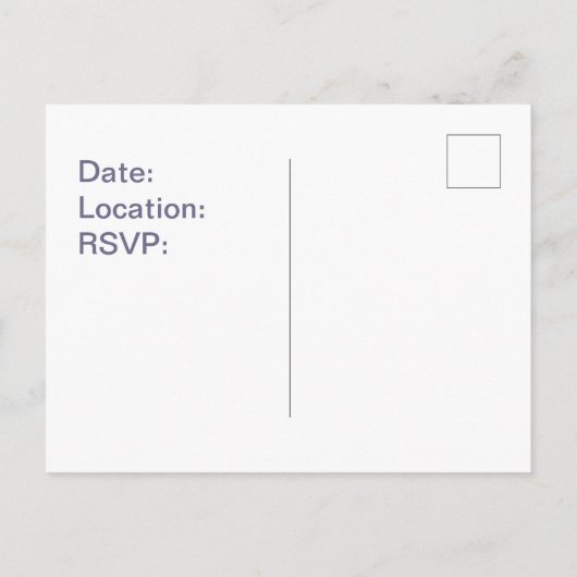 Familie Uitnodiging tot blauwe mozaïek Uitnodiging (Achterkant)