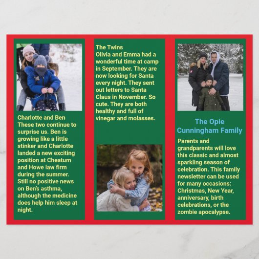 Familie Update Nieuws 🎄✨ Kerstfoto (Voorkant)