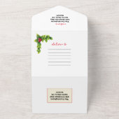 Familie Update Nieuws 🎄✨ Kerstfoto All In One Uitnodiging (Buitenkant)