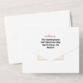 Familie Update Nieuws 🎄✨ Kerstfoto All In One Uitnodiging (Achterkant)