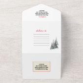 Familie Update Nieuws 🎄✨ Kerstfoto All In One Uitnodiging (Buitenkant)