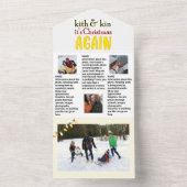 Familie Update Nieuws 🎄✨ Kerstfoto All In One Uitnodiging (Binnen)