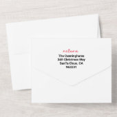 Familie Update Nieuws 🎄✨ Kerstfoto All In One Uitnodiging (Achterkant)