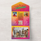 Familie Update Nieuws 🎄✨ Kerstfoto All In One Uitnodiging (Binnen)