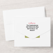 Familie Update Nieuws 🎄✨ Kerstfoto All In One Uitnodiging (Achterkant)