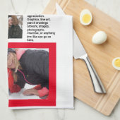 Familie Update Nieuws 🎄✨ Kerstfoto Theedoek (Quarter Fold)