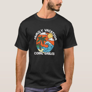 Familie Vacation Coral Gables Beach Florida Beach  T-shirt