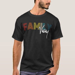 Familie Vacay Zomer Vakantie Strand Cruise Retro T-shirt