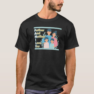 FAMILIE Vader en Moederliefde trots U adoptie F T-shirt