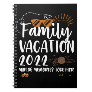 Familie Vakantie 2022 Herinneringen Maken Reis Mat Notitieboek