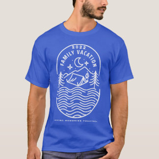 Familie Vakantie 2022 Kamp Meer Nacht Sterrenkijke T-shirt