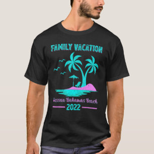 Familie vakantie 2022  stijl Nassau Bahama's T-shirt