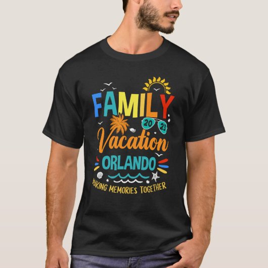 Familie Vakantie 2023 Orlando Making Memories Toge T-shirt (Voorkant)