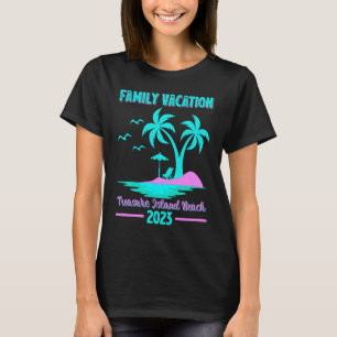 Familie Vakantie 2023 Palmboom Florida Schat Is T-shirt
