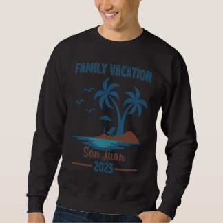 Familie Vakantie 2023 Palmboom San Juan Strand Trui