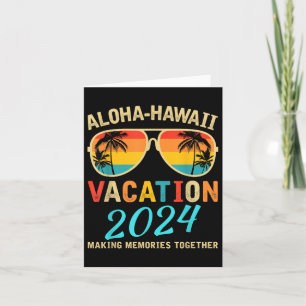 Familie Vakantie 2024 Aloha Hawaii Hawaiian Matchi Kaart