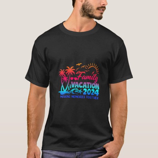 Familie vakantie 2024 Herinneringen maken samen Fa T-shirt (Voorkant)