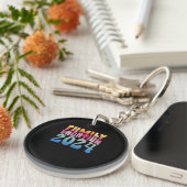 Familie vakantie 2024 sleutelhanger (Voorkant Rechts)