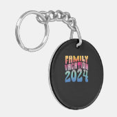 Familie vakantie 2024 sleutelhanger (Voorkant Links)