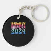 Familie vakantie 2024 sleutelhanger (Achterkant)