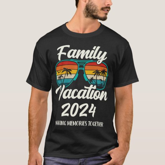 Familie Vakantie 2024 Zomer Vakantie Strand Cruise T-shirt (Voorkant)