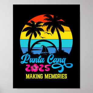 Familie Vakantie 2025 Dominicaanse Republiek Punta Poster