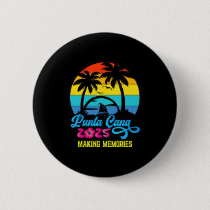 Familie Vakantie 2025 Dominicaanse Republiek Punta Ronde Button 5,7 Cm