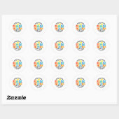 Familie Vakantie 2025 Familie Matching Zomer Vacat Ronde Sticker (Vel)