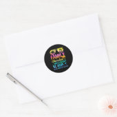 Familie Vakantie 2025 Myrtle Beach Matching Memori Ronde Sticker (Envelop)