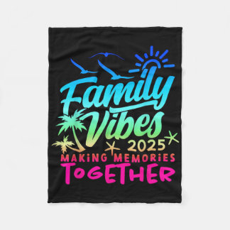 Familie Vakantie 2025 Strand Matching Familie Zome Fleece Deken