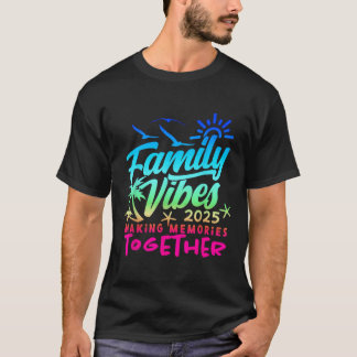 Familie Vakantie 2025 Strand Matching Familie Zome T-shirt