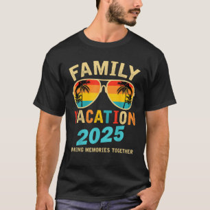 Familie Vakantie 2025 Strand Matching Zomer Vakant T-shirt