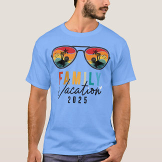 Familie Vakantie 2025 Strand Zomer Mannen Vrouwen  T-shirt